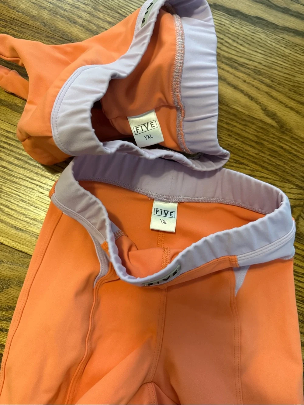 FIVE Kids Peach and Lavender Dance Set - Athletic Two-Piece